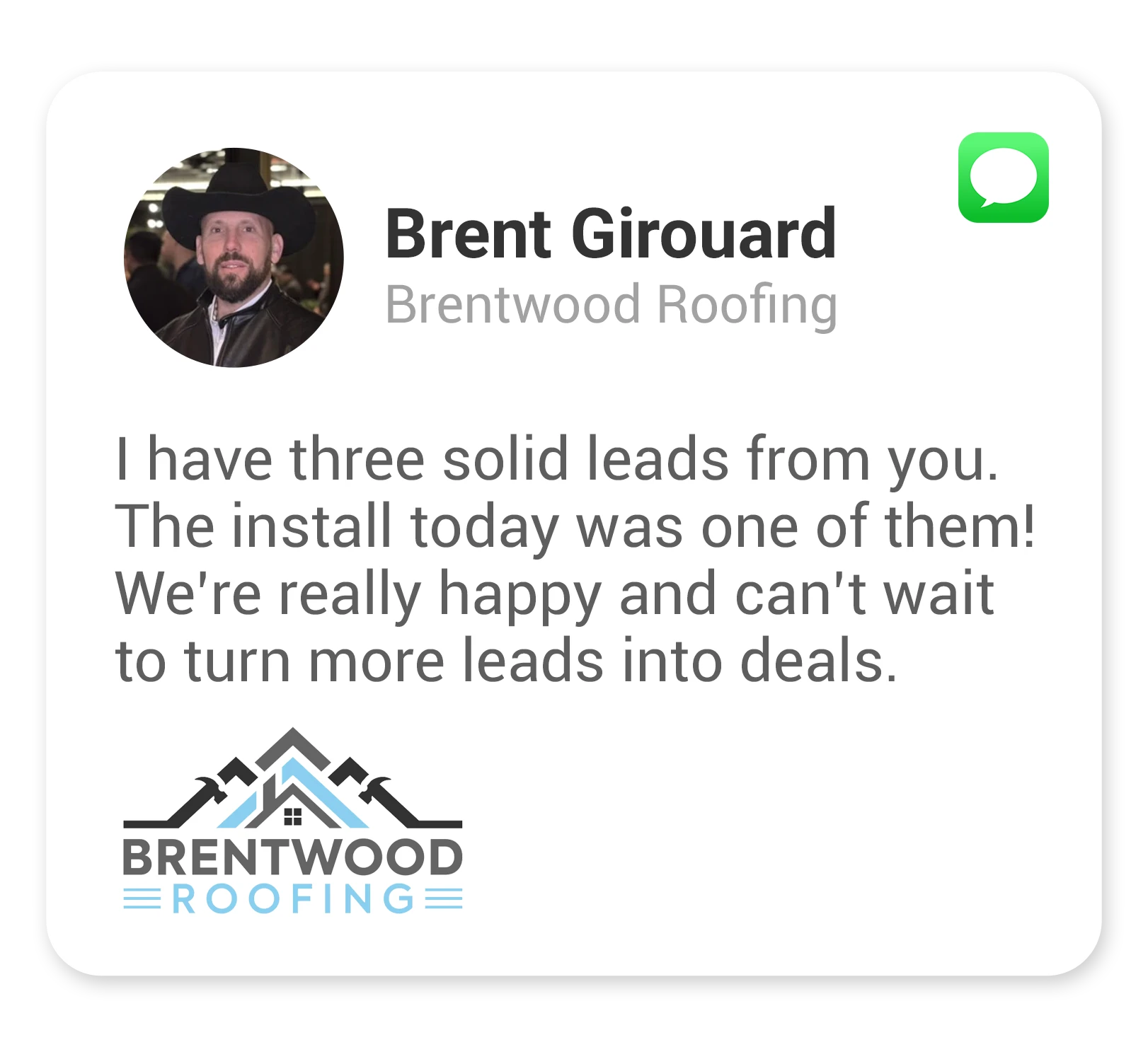 Review from Brent Girouard